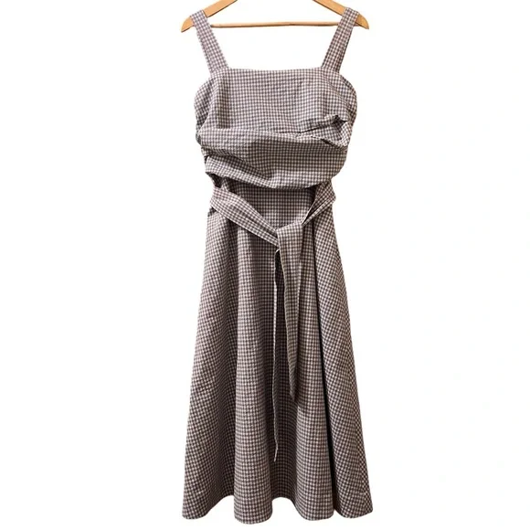 veronica beard brown gingham dress Veronica Beard Perenna Plaid Shirtdress | Elderberry Multi